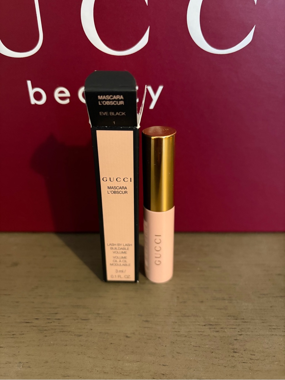 Gucci Mascara L'Obscur in Pink and Gold Tube